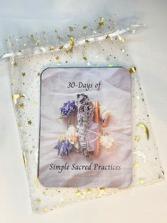 30-Days of Simple Sacred Practices Ritual Deck