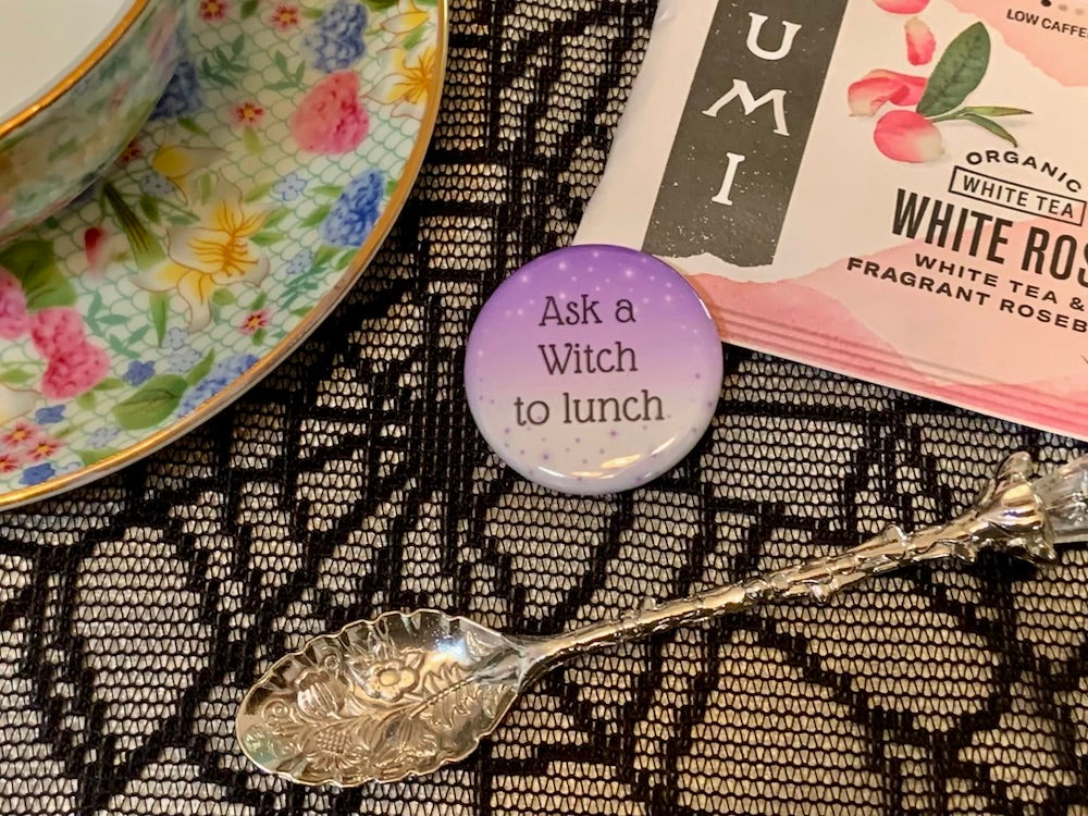 Ask a Witch to Lunch Button