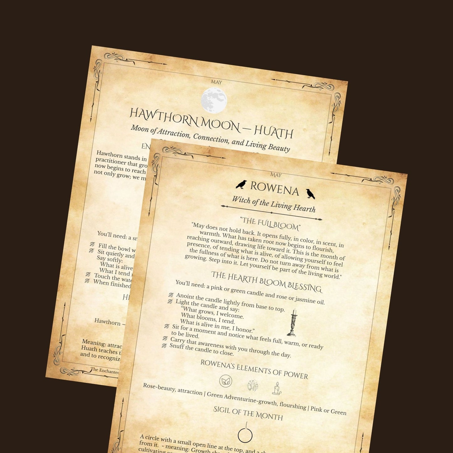 May Monthly Grimoire Pages