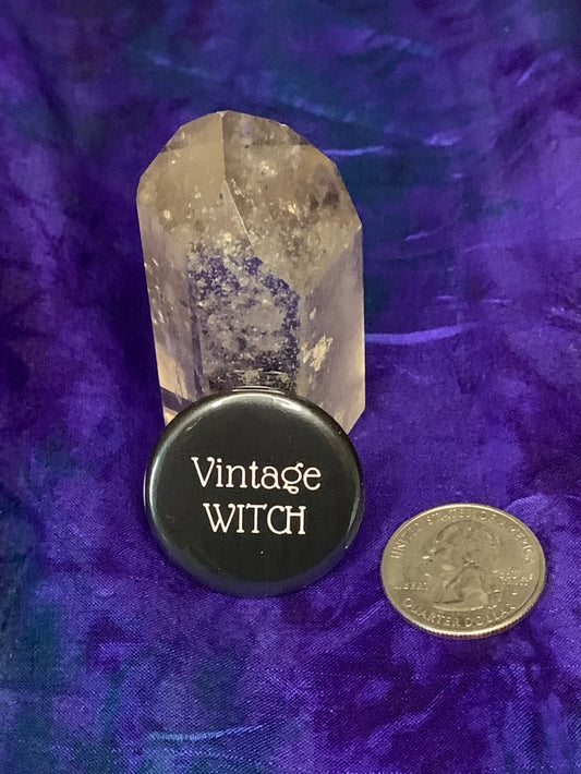 Vintage Witch Button