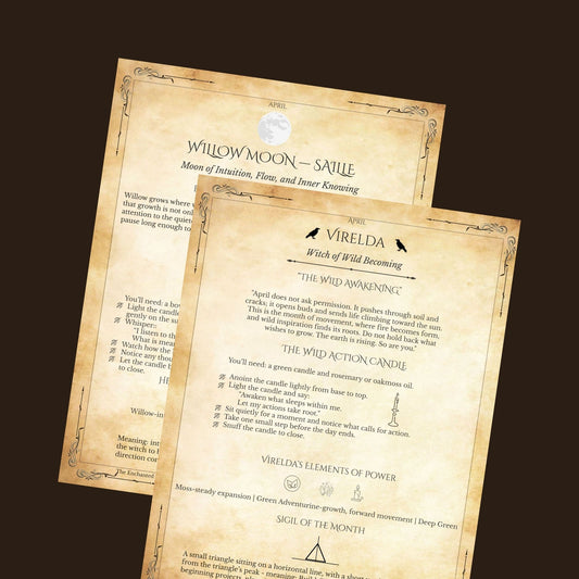 April Monthly Grimoire Pages
