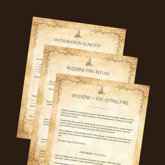 Beltaine Grimoire Pages