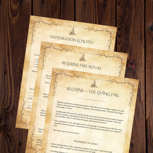Beltaine Grimoire Pages