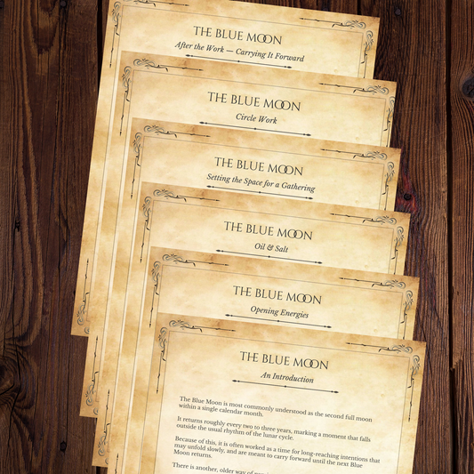 Blue Moon Grimoire Pages: A Complete Working