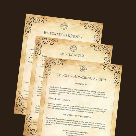 Imbolc Grimoire Pages