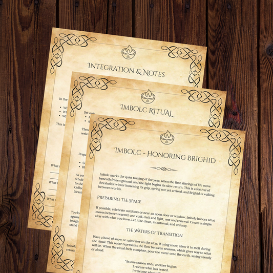 Imbolc Grimoire Pages