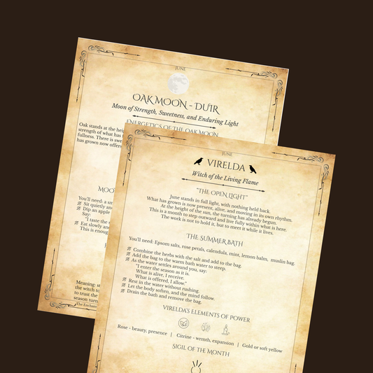 June Monthly Grimoire Pages