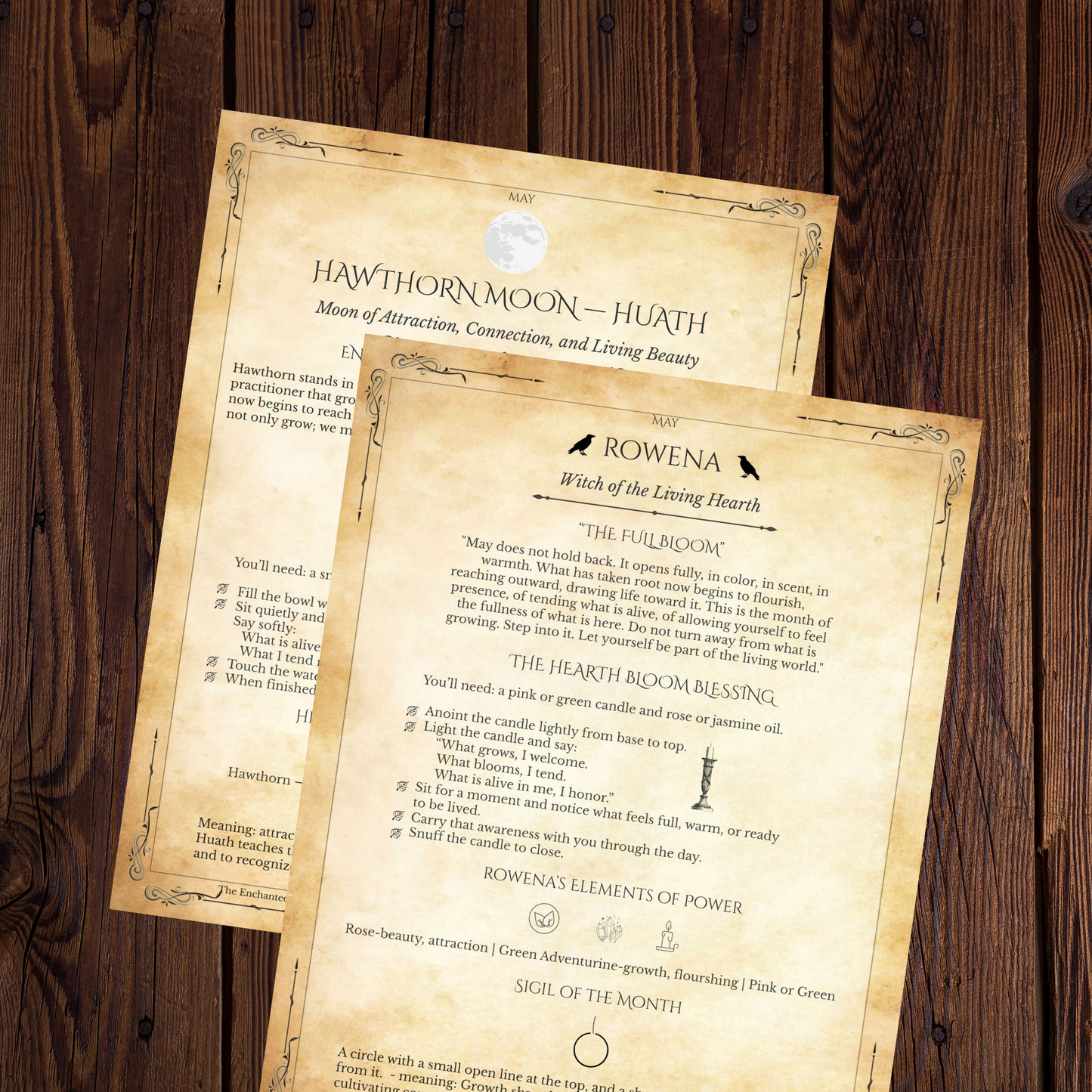 May Monthly Grimoire Pages