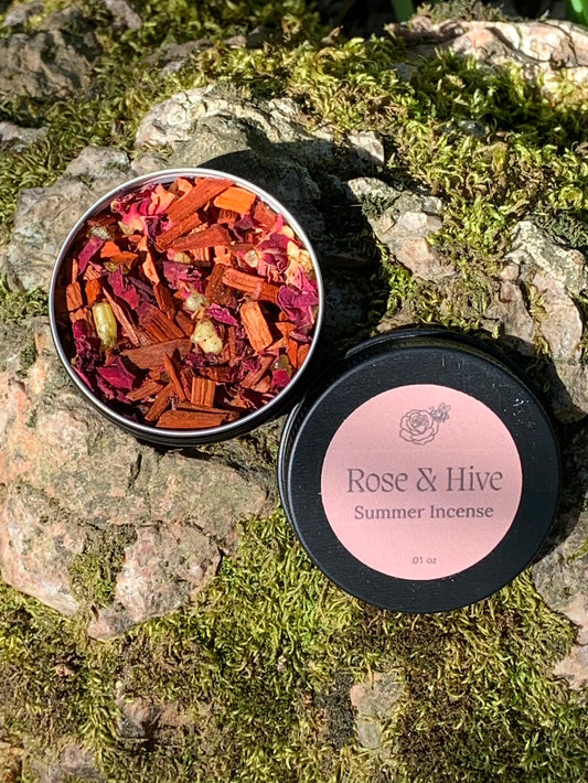 Rose & Hive Incense Blend – For Love, Offering & Sacred Space