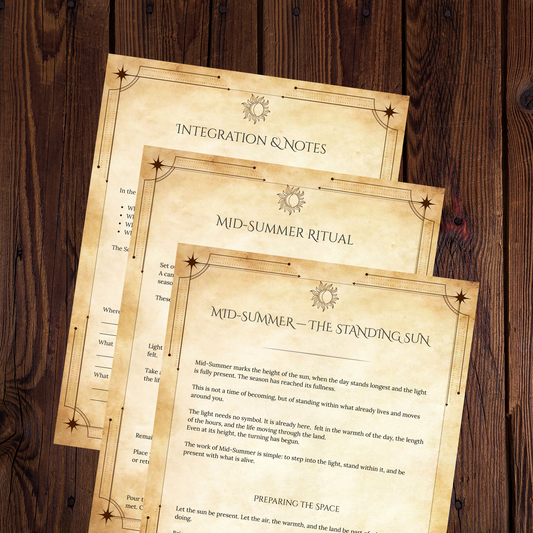 Mid-Summer Grimoire Pages